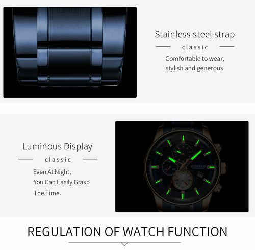Watch Men Top Luxury Brand Waterproof Quartz Mens Watches